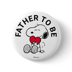 Snoopy Baby Shower Father To Be Button