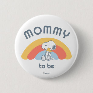 Snoopy Baby Shower Mother To Be Button