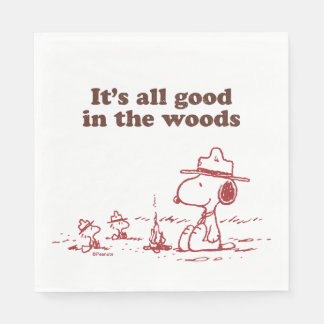 Snoopy | Beagle Scout - All Good in the Woods Napkins