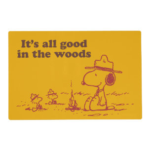 Snoopy Beagle Scout - All Good in the Woods Placemat