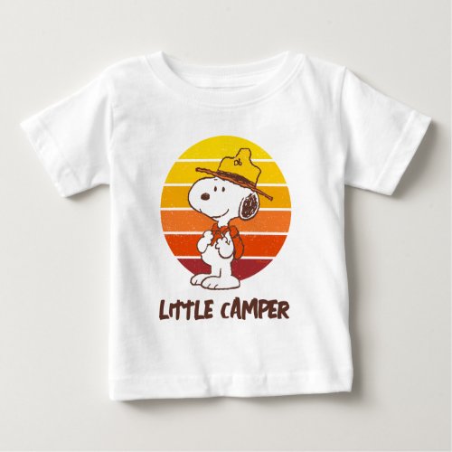 Snoopy  Beagle Scout _ Happy Camper Baby T_Shirt
