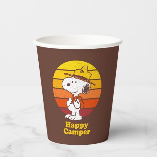 Snoopy  Beagle Scout _ Happy Camper Paper Cups