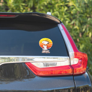Snoopy   Beagle Scout - Happy Camper Sticker