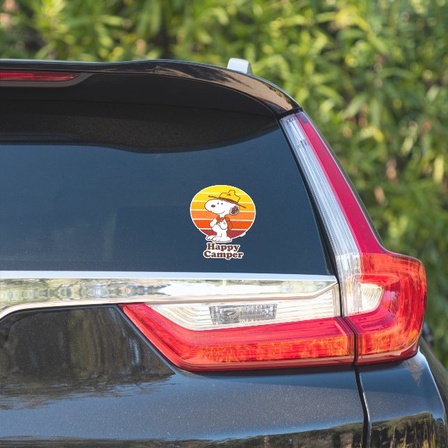 Snoopy | Beagle Scout - Happy Camper Sticker (Car Side)