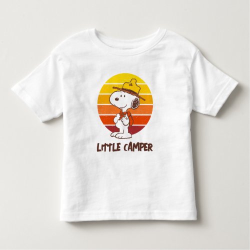Snoopy  Beagle Scout _ Happy Camper Toddler T_shirt