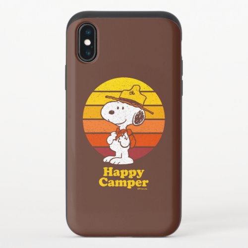Snoopy  Beagle Scout _ Happy Camper iPhone X Slider Case