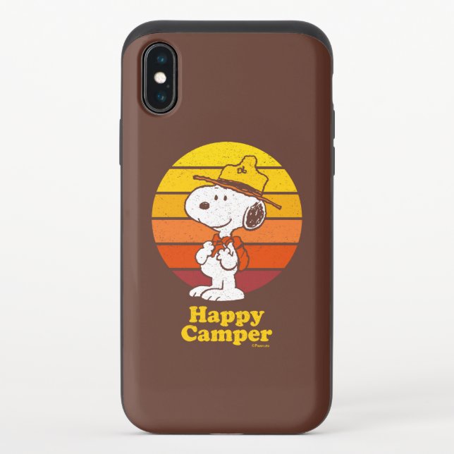Snoopy | Beagle Scout - Happy Camper Uncommon iPhone Case (Back)