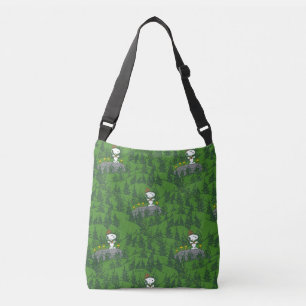 Snoopy Beagle Scout Hiking Pattern Crossbody Bag