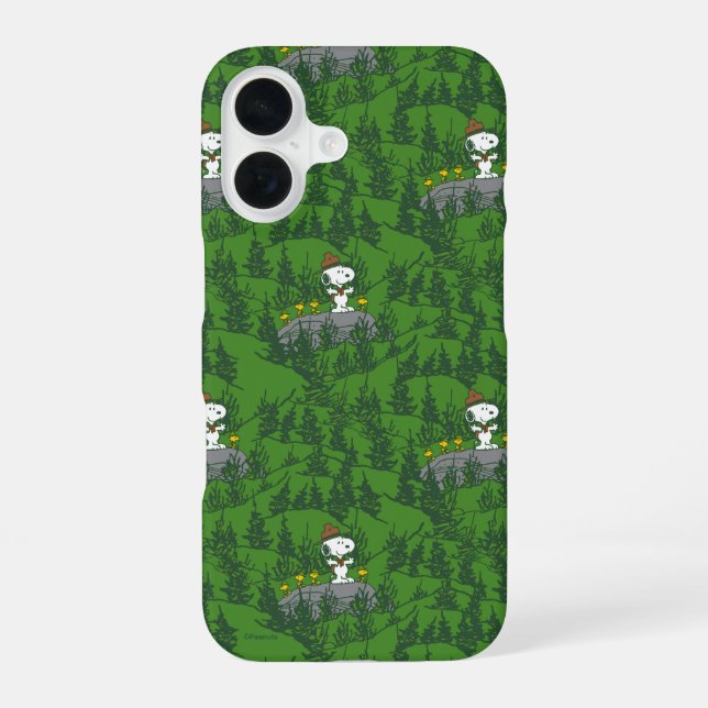 Snoopy Beagle Scout Hiking Pattern Iphone Case (Back)