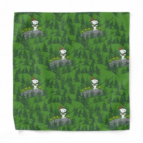 Snoopy Beagle Scout Hiking Pattern Pet Bandana