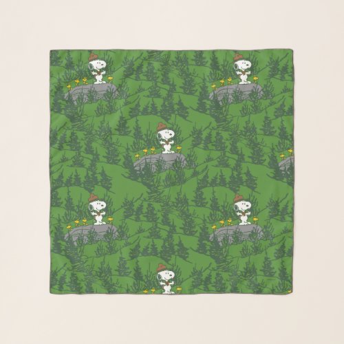 Snoopy Beagle Scout Hiking Pattern Scarf