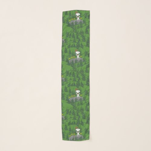 Snoopy Beagle Scout Hiking Pattern Scarf