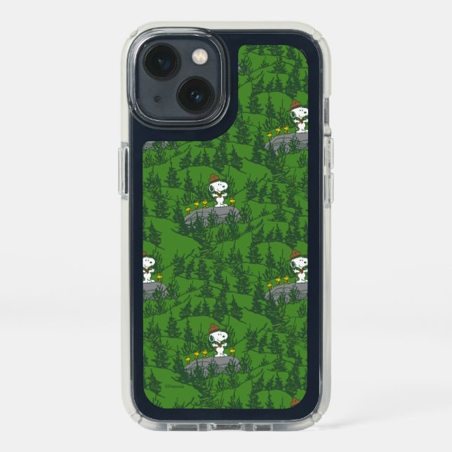 Snoopy Beagle Scout Hiking Pattern Speck iPhone 13 Case (Front)