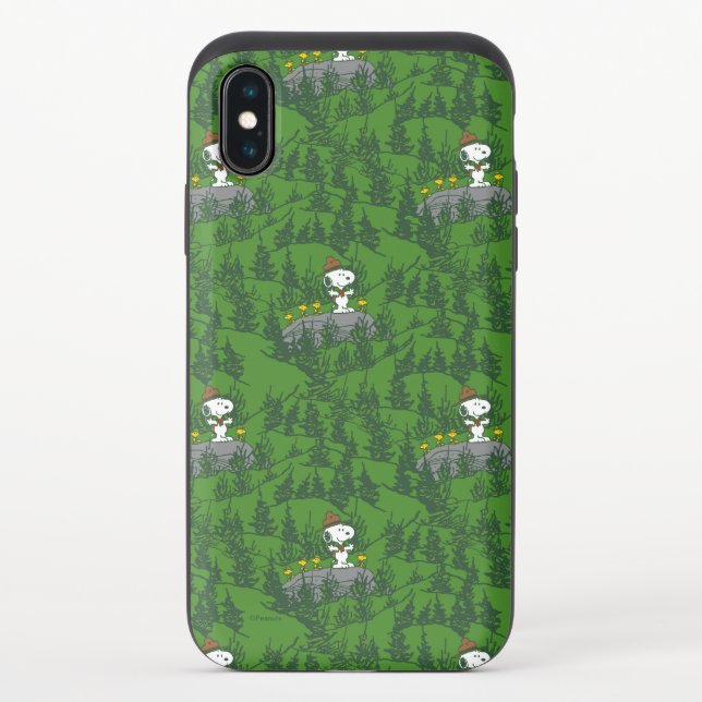 Snoopy Beagle Scout Hiking Pattern Uncommon iPhone Case (Back)