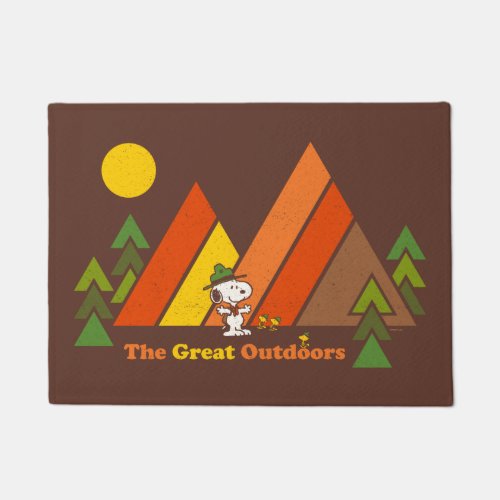 Snoopy  Beagle Scout _ The Great Outdoors Doormat