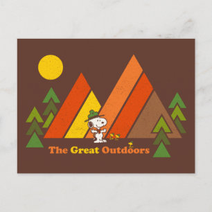 Snoopy Beagle Scout - The Great Outdoors Postcard