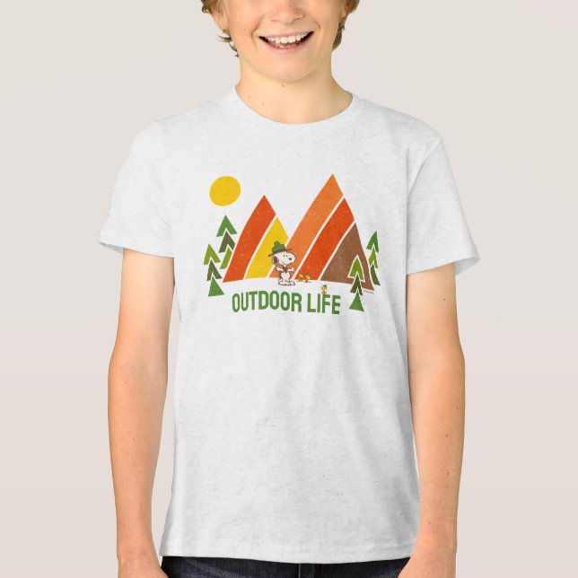 Snoopy | Beagle Scout - The Great Outdoors Tri-Blend Shirt (Front)