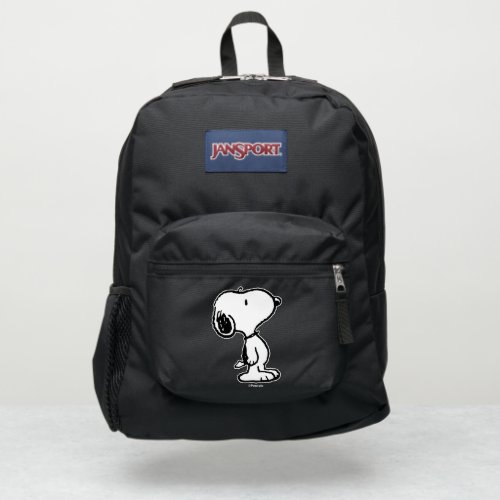 Snoopy Black  Magenta Pattern JanSport Backpack