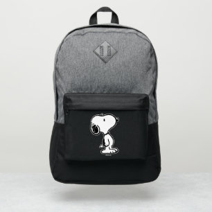 Snoopy Black & Magenta Pattern Port Authority® Backpack