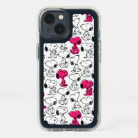 Snoopy Black & Magenta Pattern Speck iPhone 13 Case