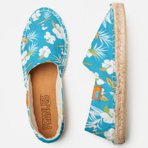 Snoopy Brooklyn Beach Pattern Espadrilles