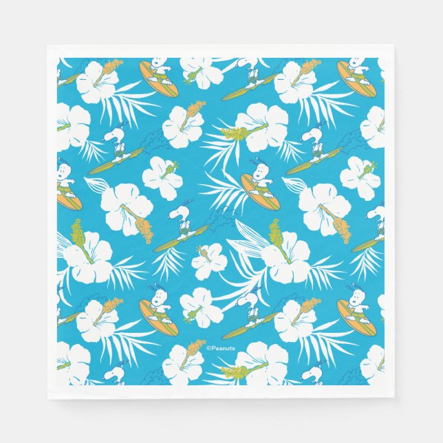 Snoopy Brooklyn Beach Pattern Napkins (Front)