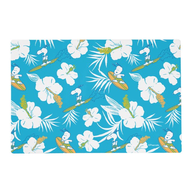 Snoopy Brooklyn Beach Pattern Placemat (Front)