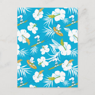 Snoopy Brooklyn Beach Pattern Postcard