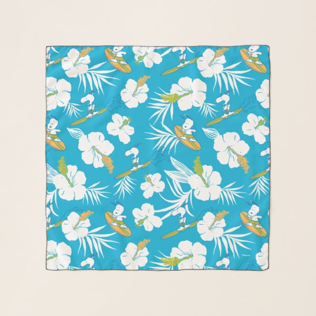 Snoopy Brooklyn Beach Pattern Scarf (Front)