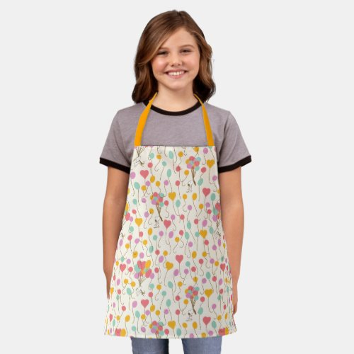 Snoopy Bunches of Balloons Pattern Apron