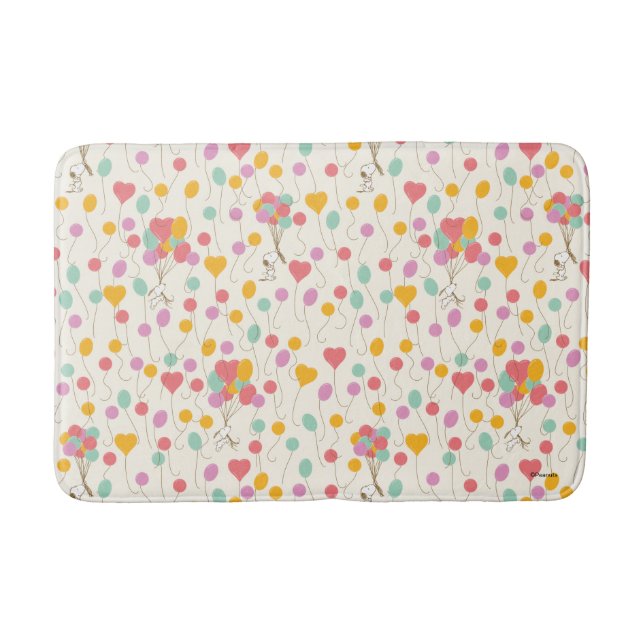 Snoopy Bunches of Balloons Pattern Bath Mat (Front)