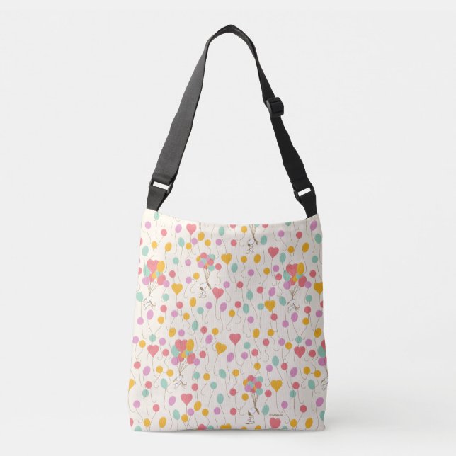 Snoopy Bunches of Balloons Pattern Crossbody Bag (Front)