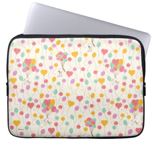 Snoopy Bunches of Balloons Pattern Laptop Sleeve
