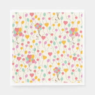 Snoopy Bunches of Balloons Pattern Napkins
