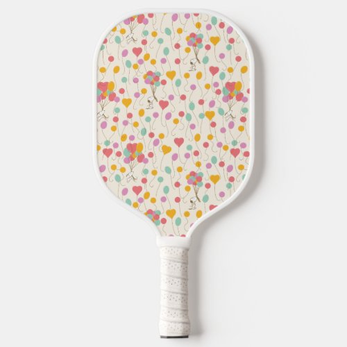 Snoopy Bunches of Balloons Pattern Pickleball Paddle