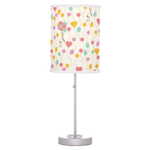 Snoopy Bunches of Balloons Pattern Table Lamp