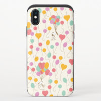Snoopy Bunches of Balloons Pattern iPhone X Slider Case