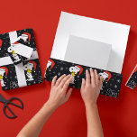 Snoopy Chalkboard Merry Christmas Wrapping Paper<br><div class="desc">Customize this cute chalkboard Snoopy Christmas wrapping paper with your custom text!</div>