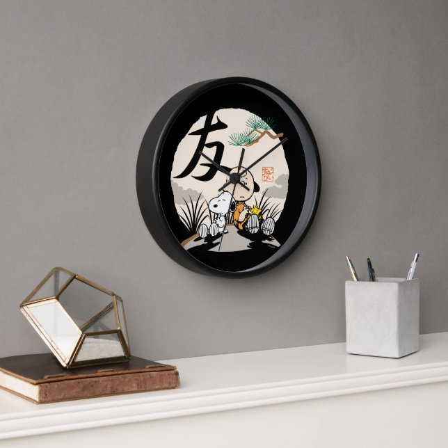Snoopy, Charlie Brown, and Woodstock - Friend Clock (Office)