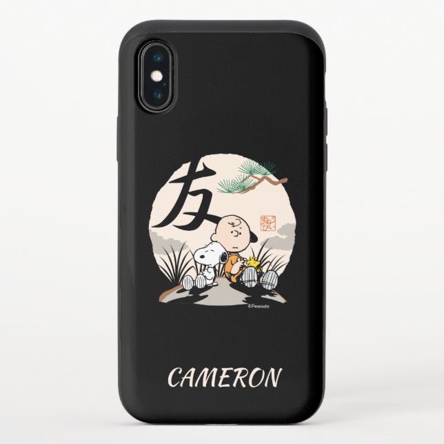 Snoopy, Charlie Brown, and Woodstock - Friend Uncommon iPhone Case (Back)