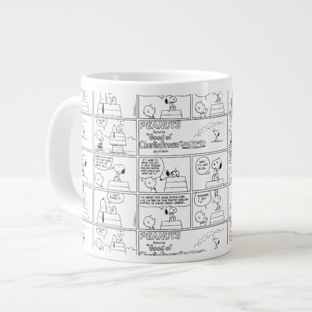 Snoopy & Charlie Brown | English Muffin Giant Coffee Mug (Front Left)