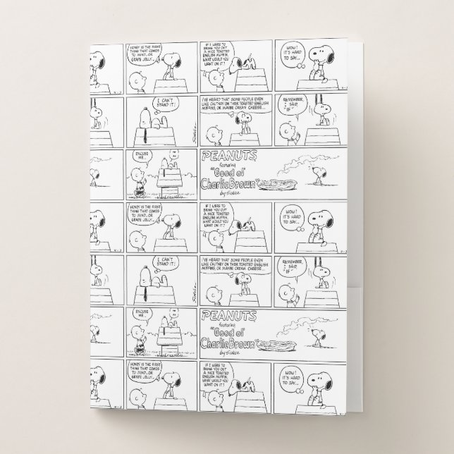 Snoopy & Charlie Brown | English Muffin Pocket Folder (Front)