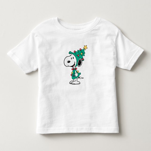 snoopy christmas trees  toddler t-shirt (Front)