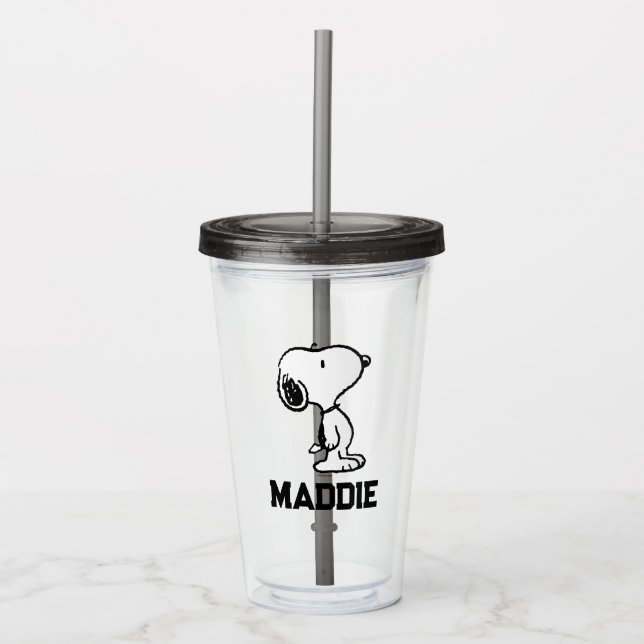 Snoopy Classic Comics Acrylic Tumbler (Front)