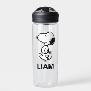 Snoopy Classic Comics   Add Your Name Water Bottle