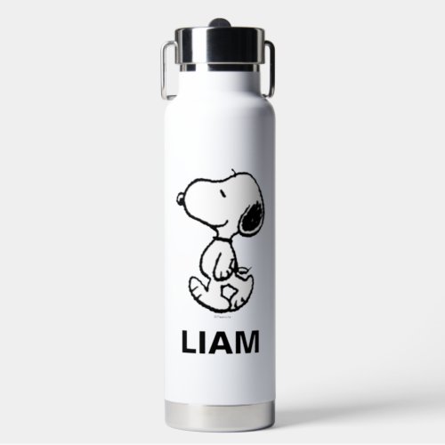 Snoopy Classic Comics  Add Your Name Water Bottle