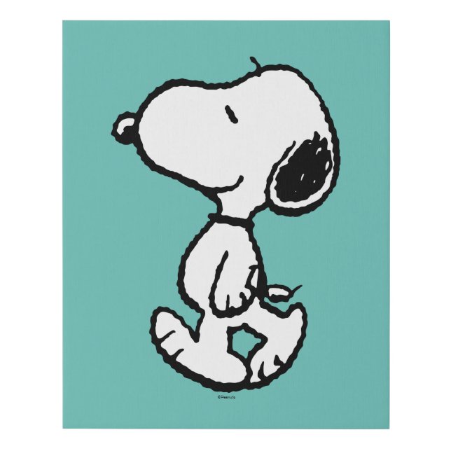 Snoopy Classic Comics Faux Canvas Print (Front)