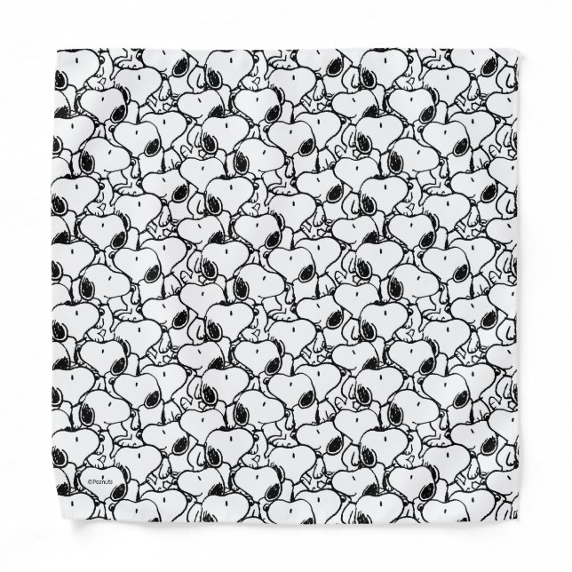 Snoopy Classic Comics Pattern Bandana (Front)