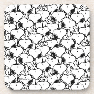 Snoopy Classic Comics Pattern Beverage Coaster