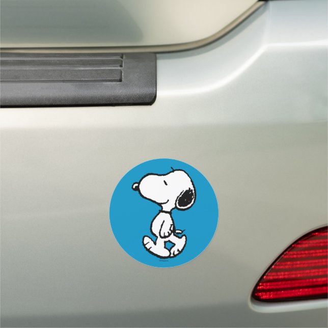 Snoopy Classic Comics Pattern Car Magnet (In Situ)